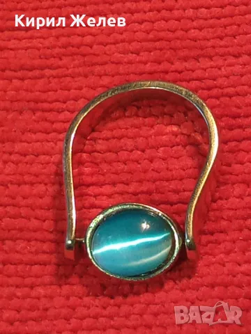 ПРЕКРАСЕН МЕДЕН с ДЕБЕЛА ПОЗЛАТА ДВОЕН / ВЪРТЯЩ се АРТ ПРЪСТЕН с КОТЕШКО ОКО и ЦИРКОНИ 47428, снимка 15 - Пръстени - 47282624