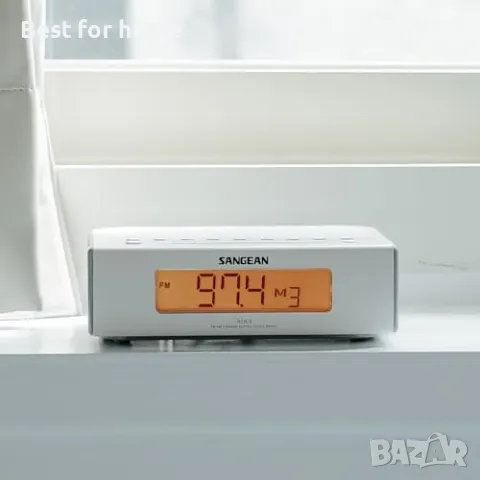 Радио с часовник Sangean RCR-5 Radio Alarm Clock, снимка 2 - Радиокасетофони, транзистори - 49044662