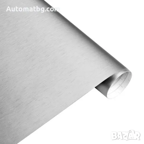 Фолио Automat, Светло Сив, Драскан Алуминий, 1.52м 