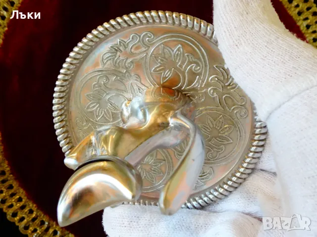 Посребрена фигура Котка,бижутерка. , снимка 4 - Антикварни и старинни предмети - 48295734