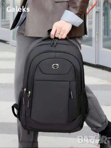 Ергономична и подсилена черна мъжка раница за пътуване с голям капацитет!, снимка 4 - Раници - 51007484