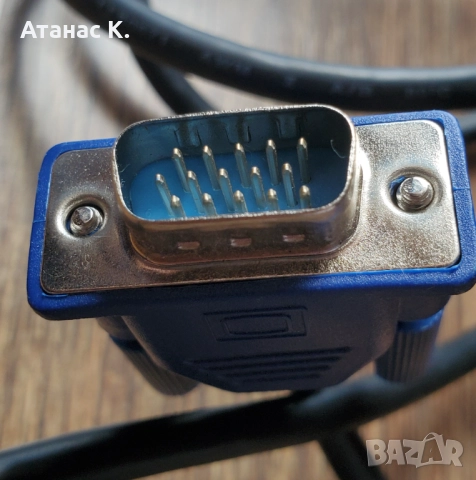 Кабел: VGA -> VGA (мъжко-мъжко), 1.8m - нов, снимка 4 - Други - 52234375
