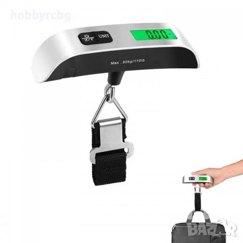 K8-B Ръчен кантар за куфари до 50кг, снимка 2 - Електронни везни - 39669853