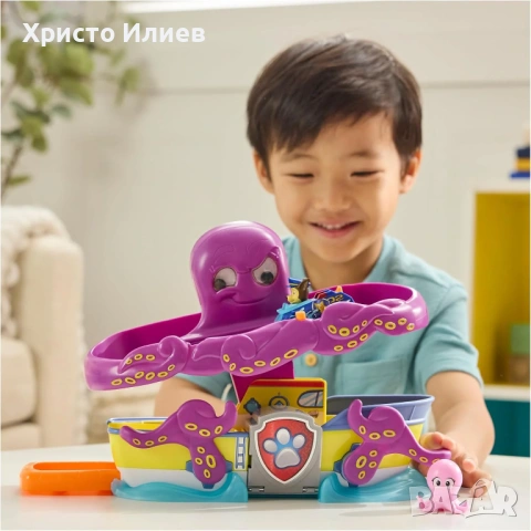 Paw Patrol писта с кола Чейс и октопод Пес Патрул кученца, снимка 5 - Коли, камиони, мотори, писти - 53316353
