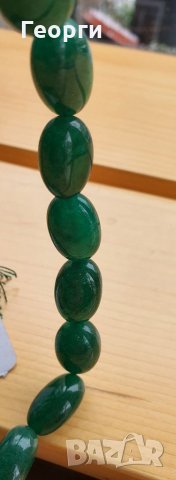 Огърлица от естествен Смарагд-Берил, снимка 5 - Колиета, медальони, синджири - 32425346