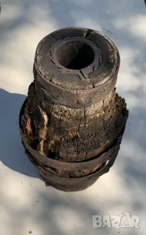  Стара Дървена Главина на Колело, снимка 7 - Антикварни и старинни предмети - 47352235