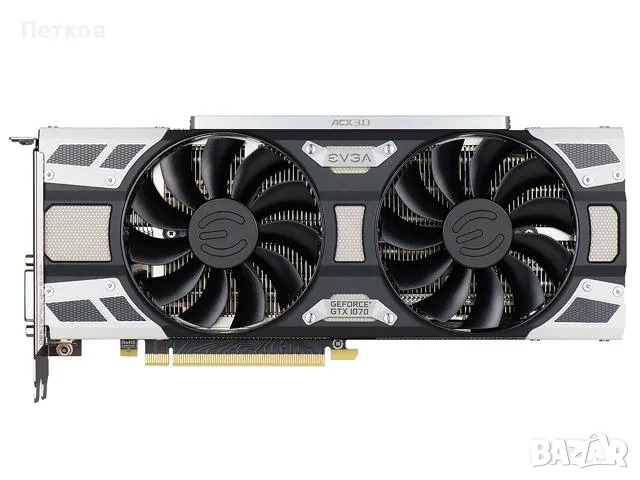 видеокарта EVGA SUPERCLOCKED GeForce GTX 1070 SC GAMING,8GB, 08G-P4-6173-KR, 8GB GDDR5,ACX 3.0 & LED, снимка 9 - Видеокарти - 49070904
