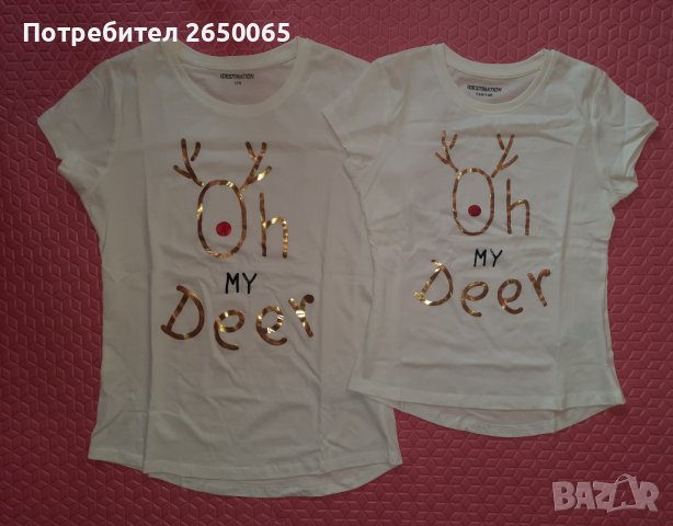 Коледни тениски С/М и детски, различни цветове и модели!, снимка 3 - Тениски - 42948072