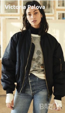 Кожен бомбър CONCEPTS овърсайз, снимка 13 - Якета - 38612754