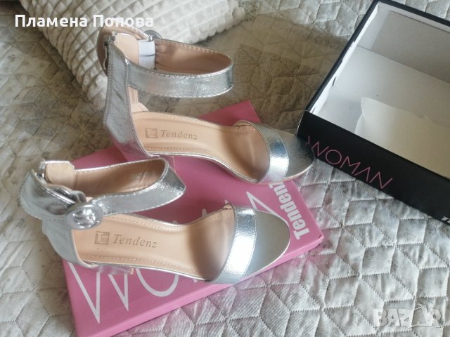 Нови! Дамски обувки с  ток , снимка 5 - Дамски елегантни обувки - 40596305