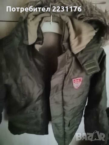  Детско зимно яке със сваляща се качулка-ръст:140см. , снимка 2 - Детски якета и елеци - 27254756