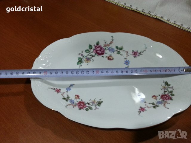 Стар полски порцелан плато , снимка 2 - Антикварни и старинни предмети - 43453234