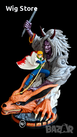 Аниме фигура Naruto - Minato Namikaze x Kurama 30cm, снимка 2 - Колекции - 44927908