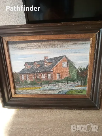 Красива авторска картина. С подпис. Масло на платно. Белгия