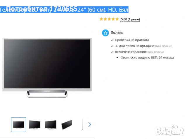 Търся/купувам екран за телевизор Сони 24 инча