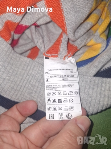 Benetton спортен пуловер и суитшърт 160см., снимка 5 - Детски анцузи и суичери - 52265522