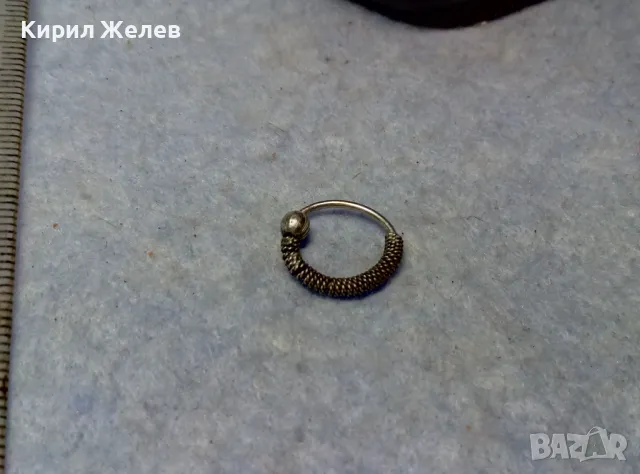 СТАРА РЕТРО АРТ МОДЕЛ СРЕБЪРНА ОБЕЦА СРЕБРО ВИСОКА ПРОБА ФИНА РЪЧНА РАБОТА 37754, снимка 9 - Антикварни и старинни предмети - 49704814