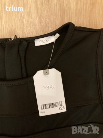 Черна рокля next, 16г., 168 см., нова, снимка 6 - Рокли - 43453966