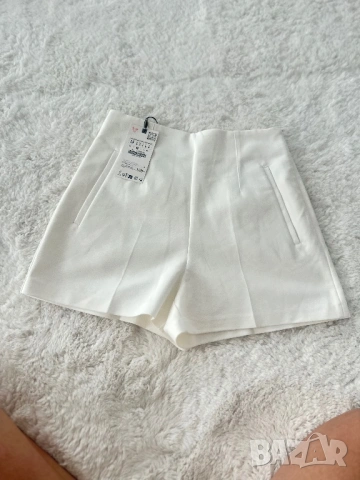 Zara къси бели панталонк