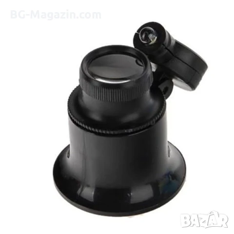 Мощна увеличителна лупа за глава око с лед осветление 20 Х очила за часовникари бижутери ремонт, снимка 5 - Други инструменти - 50921230