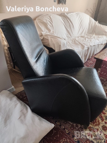 кресло от естествена кожа 