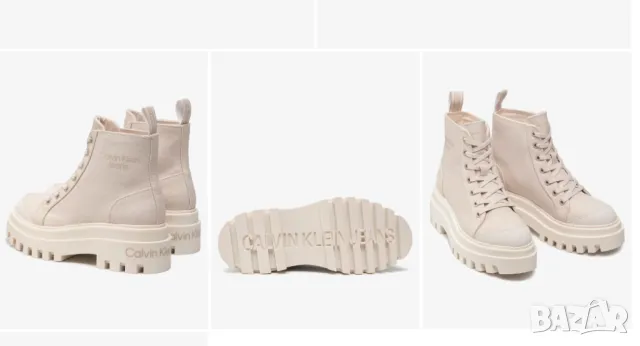 Calvin Klein Jeans  номер 39 - 40 Туристически oбувки/ кецове  / боти / ботуши Canvas Laceup Boot, снимка 9 - Дамски боти - 47709951
