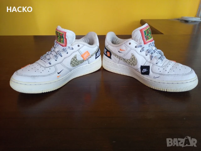 ПРОМО Nike Air Forse 1 Just Do It Paik Jdi Номер 37,5 Стелка 23,5 см. 100% Оригинални Внос от Англия, снимка 5 - Детски маратонки - 50446890