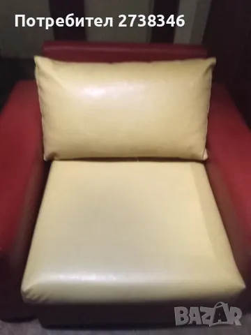 Кожен Фотьойл легло , снимка 2 - Спални и легла - 48838998