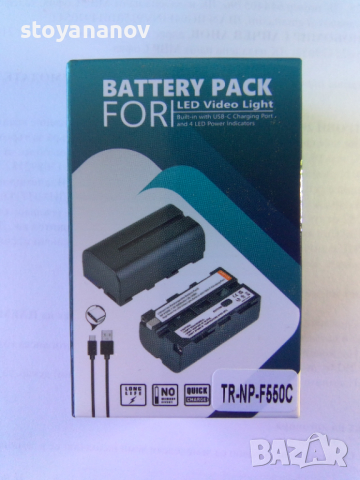 Батерия NP-F550C за камери Sony с USB C зареждане, снимка 6 - Батерии, зарядни - 44897071