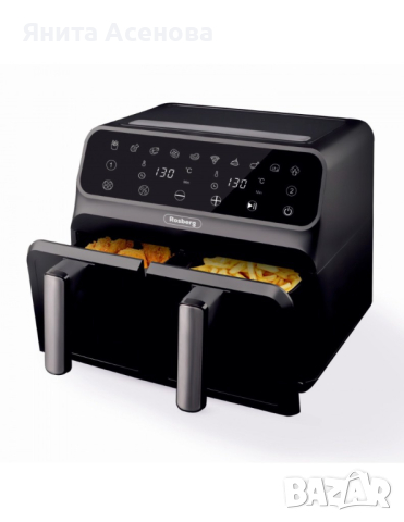 Фритюрник airfryer с две кошници, снимка 1 - Фритюрници - 44899642