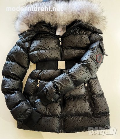 Дамско спортно яке с лисица Moncler код 77, снимка 1 - Якета - 38383679