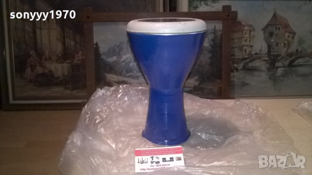 СИНЯ ТАРАМБУКА-МЕТАЛНА-нова от сирия, снимка 6 - Ударни инструменти - 27288212