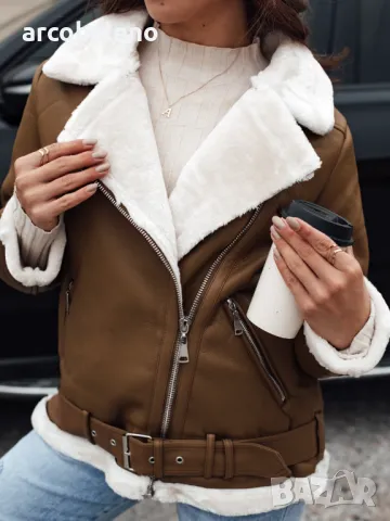 NORFDIMA Дамско кожено яке (кожух), 4цвята , снимка 4 - Якета - 47579984