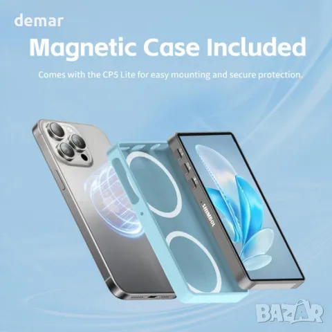 Shimbol CP5 Lite 5" 1080P селфи монитор екран за Android с магнитен калъф, снимка 5 - Селфи стикове, аксесоари - 49872399