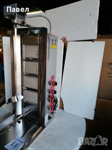 Дюнер машина 4-ка (4 бр. пита) с горен мотор и защита СЕ, снимка 2 - Обзавеждане на кухня - 36641877