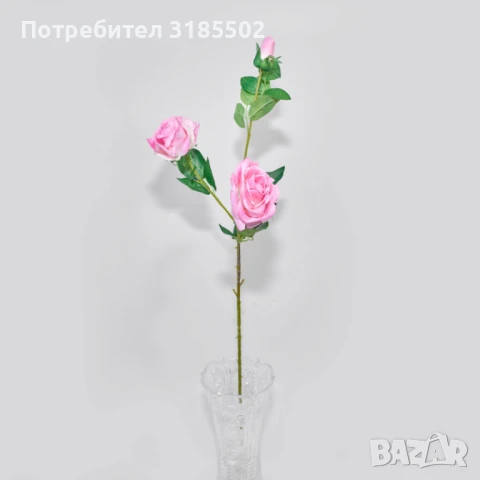 Изкуствени стръкове с рози – 6 цвята, снимка 6 - Изкуствени цветя - 51227731