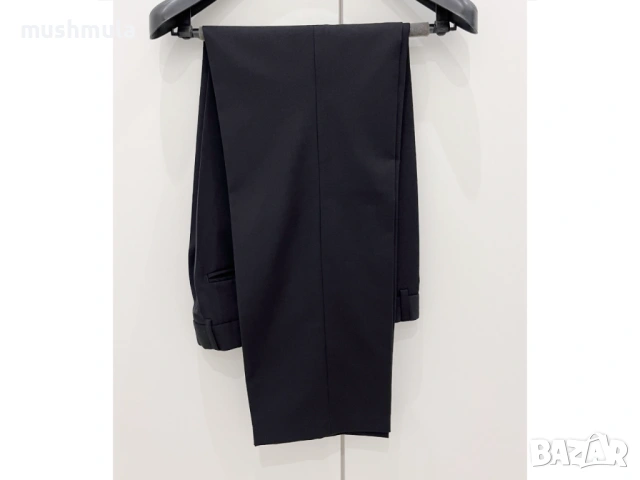 Черен костюм вискоза Andrews 48/M - обличан веднъж, снимка 3 - Костюми - 53288866