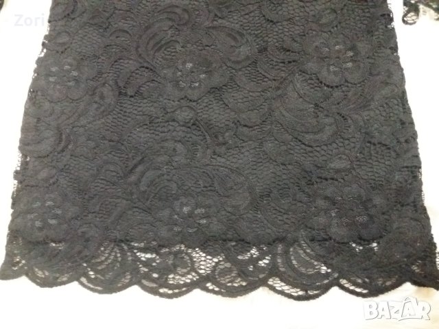 УНИКАЛНО КРАСИВА черна дантелена парти рокля по тялото , снимка 4 - Рокли - 42999379