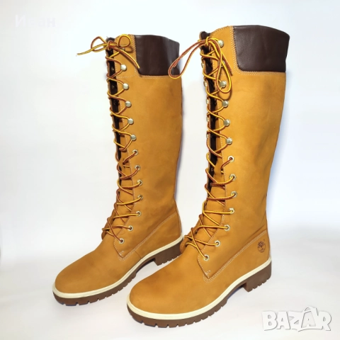 Дамски ботуши Timberland кожа водоустойчиви, снимка 3 - Дамски ботуши - 52455876