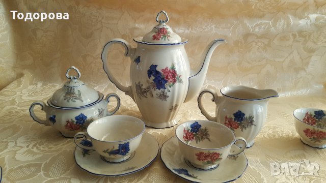 Уникален порцеланов немски сервиз за чай или кафе-Бавария, снимка 7 - Антикварни и старинни предмети - 33381927