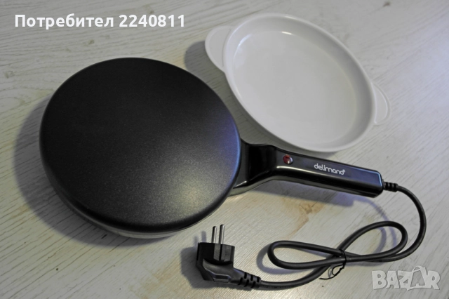Комплект уред за палачинки и кафемашина Delimano, снимка 2 - Други - 52238665