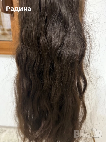 Славянска коса от един донор не е боядисвана 66см 220 гр , снимка 3 - Аксесоари за коса - 52310235