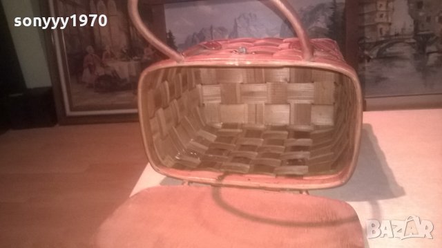 АНТИКА-ДЪРВЕНА ЧАНТА-ВНОС ШВЕИЦАРИЯ, снимка 12 - Колекции - 27299884