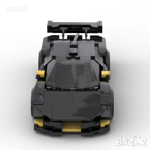 Комплект Конструктор Черни блокове за състезателна кола с 1 фигура (292 части) S_1241645, снимка 4 - Конструктори - 49269289