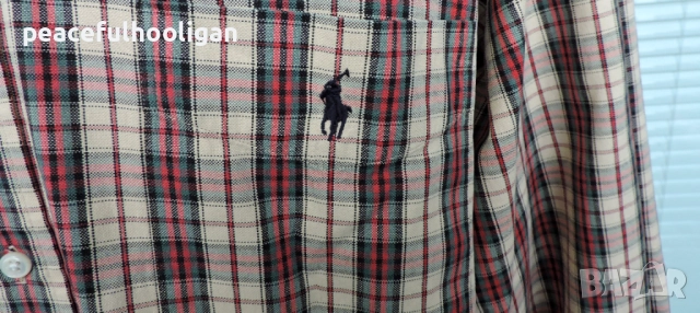 Polo Ralph Lauren Mens Multicolour Checked Long Sleeve Casual Shirt Size XXL, снимка 6 - Ризи - 52949325
