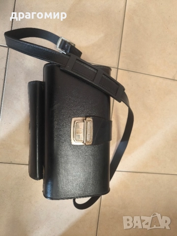 Vintage Omnica Black Leather Camera Case, снимка 2 - Чанти, стативи, аксесоари - 52489083