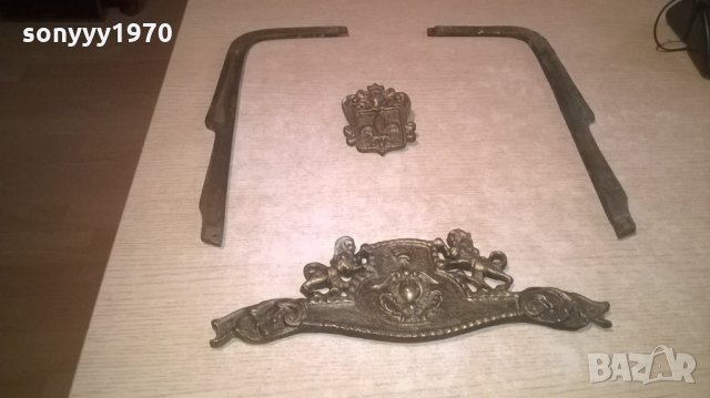 МЕД/МЕСИНГ-МАСИВЕН ОБКОВ С ЛЪВОВЕ-ВНОС ШВЕЦИЯ, снимка 9 - Колекции - 27630973