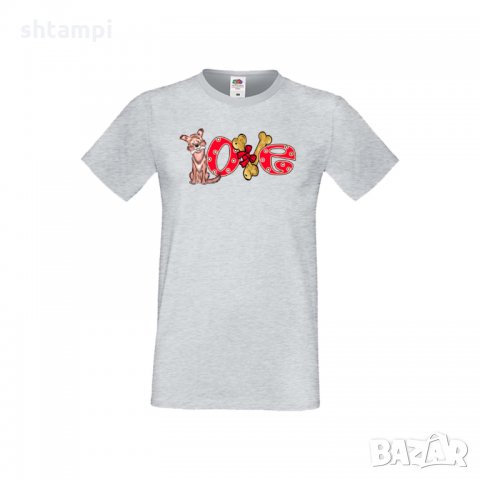 Мъжка тениска Свети Валентин Dog Love 2, снимка 5 - Тениски - 35649836