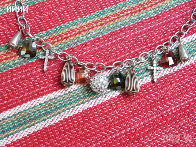 Сребърно колие ланец 