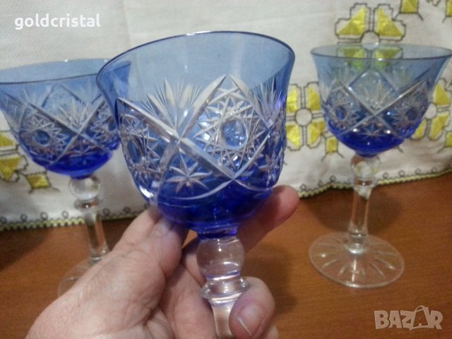 Кристални чаши немски кристал , снимка 7 - Антикварни и старинни предмети - 43555201